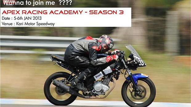 Third edition of Apex Racing riding school to be held on 5th and 6th January