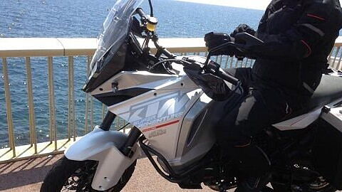 KTM 1290 Super Adventure spied during a video shoot