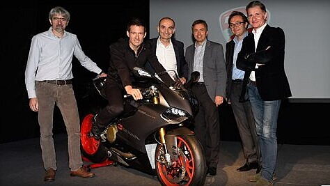 Volkswagen gifts a Ducati 1199 Panigale S ‘Senna’ to Ogier