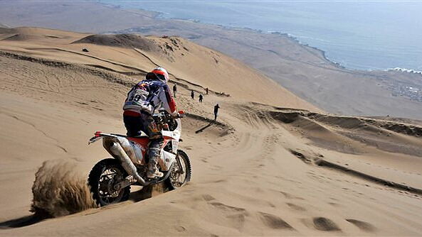 CS Santosh finishes 55th in stage 9 of the Dakar Rally