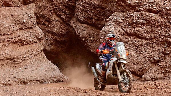 CS Santosh advances to 36th position overall in the Dakar Rally