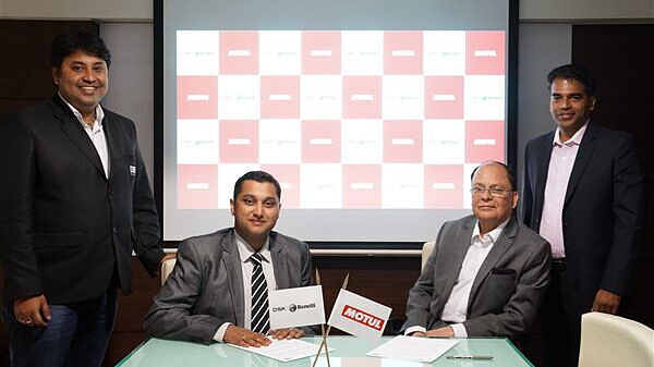 DSK Benelli announces a tie up with Motul