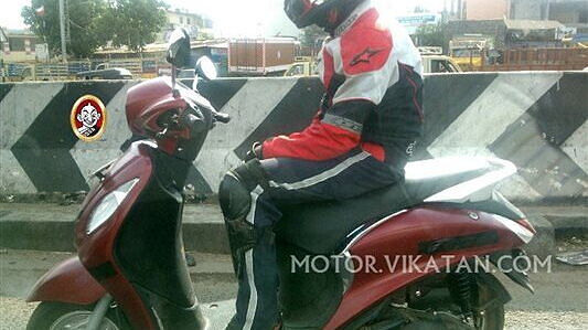 Yamaha Nozza Grande scooter spied testing in India