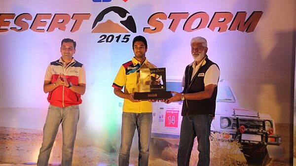 CS Santosh wins the Desert Storm 2015