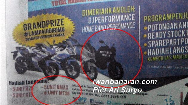 Yamaha MT-25 teased in Indonesia