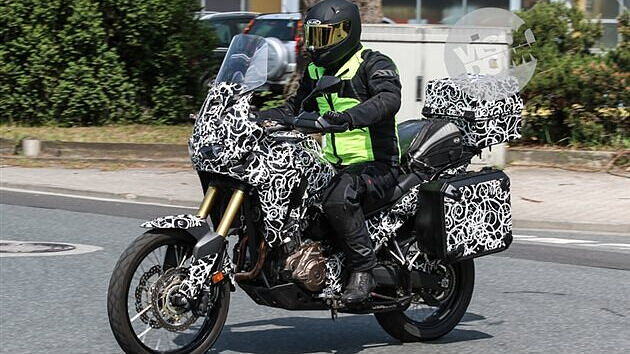 Honda Africa Twin tourer spotted testing