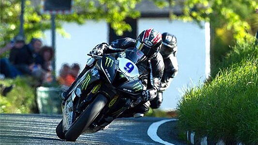 Ian Hutchinson scores a hat-trick on Isle of Man