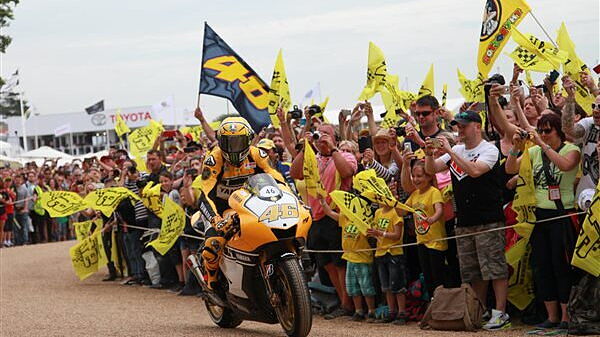 Valentino Rossi participates at Goodwood FOS for the first time