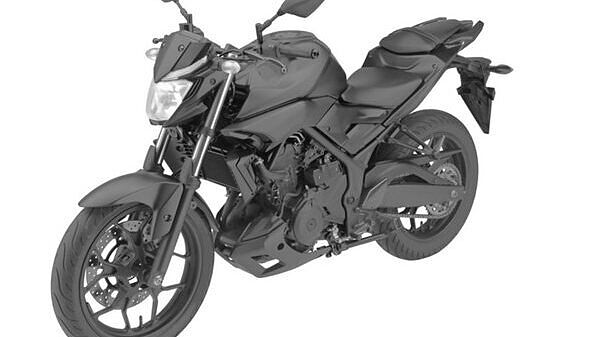 Yamaha MT-03 revealed through patent drawings