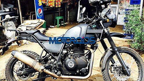 Royal Enfield Himalayan spied testing