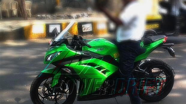 Kawasaki Ninja 300 spotted testing in Pune