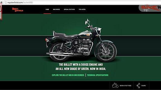 Royal Enfield updates official website with information on Bullet 500