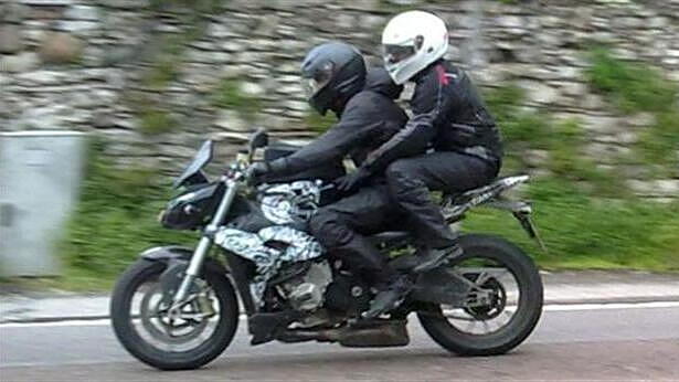 Naked version of BMW S1000RR spied testing in Italy
