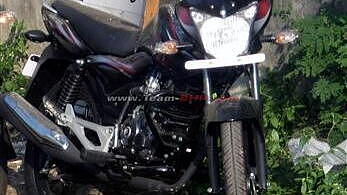 Bajaj Discover 100 M spied at a dealership