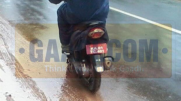 Two TVS scooter spied testing in South India