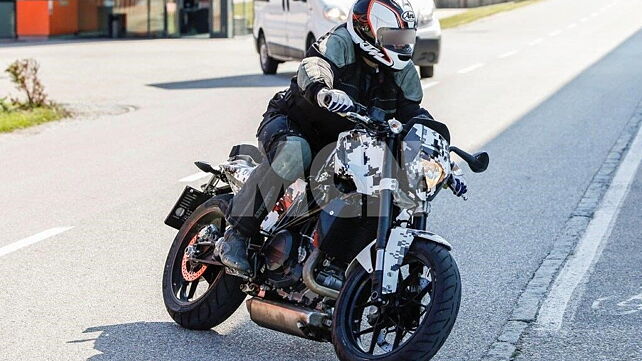 Husqvarna 701 café racer spied testing in Austria