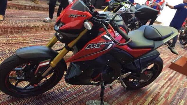 Yamaha M-Slaz teased; seen at a promotional event