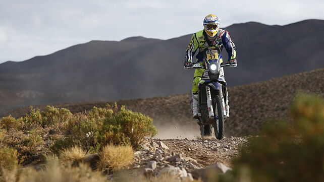 TVS Sherco riders advance into the Top 10 in Stage 7 of Dakar 2016