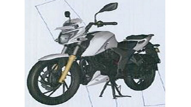 TVS Apache RTR 200 4V patent filing photo leaked - BikeWale