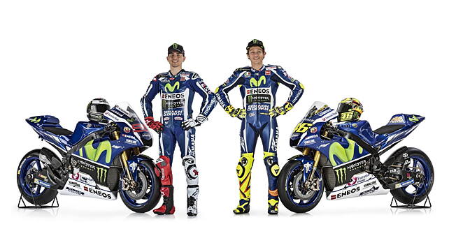 Rossi and Lorenzo unveil the 2016 Yamaha YZR-M1