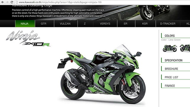 Kawasaki Thailand to showcase new ZX-10R at Bangkok Motorbike Festival 2016