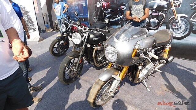 Triumph showcases new Bonneville range at India Bike Week 2016