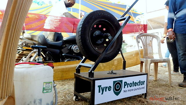 Tyre Protector showcases its product at the India Bike Week