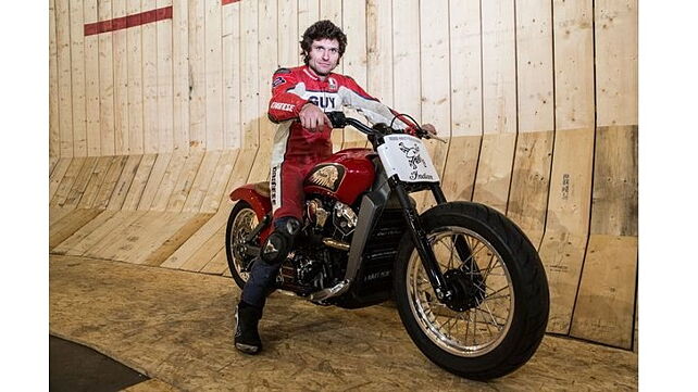 Guy Martin sets Wall of Death world record on Indian Scout