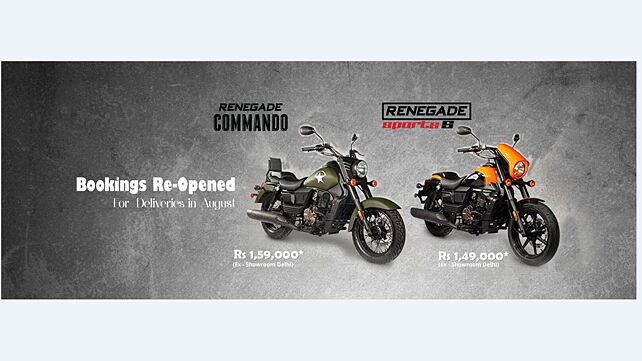 UM Renegade Sport S and Commando bookings reopen