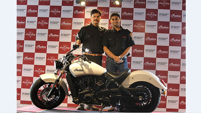 Indian Motorcycle unveils the 2016 Indian Scout Sixty in Hyderabad