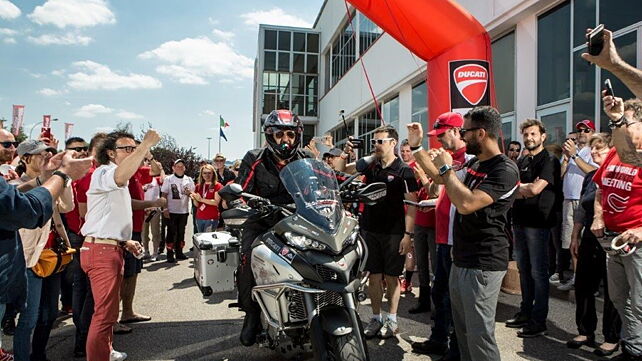 Vir Nakai completes first leg of Ducati Globetrotter 90