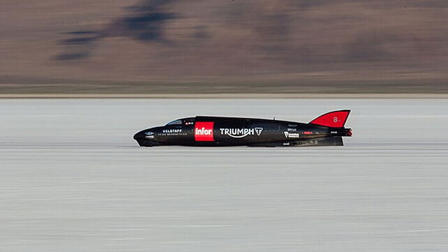 Weather conditions delay Triumph land speed record