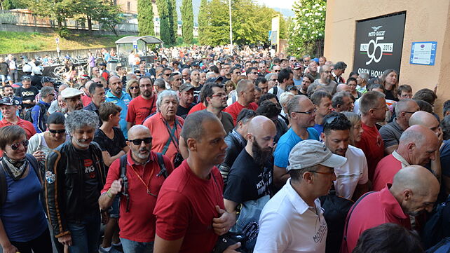 Thousands gather to celebrate 95th Moto Guzzi anniversary