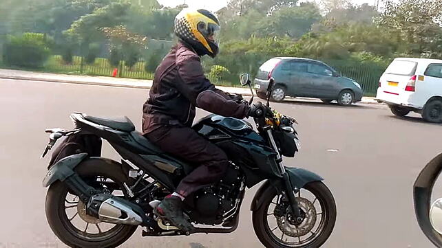 Yamaha MT-03 spied testing in India