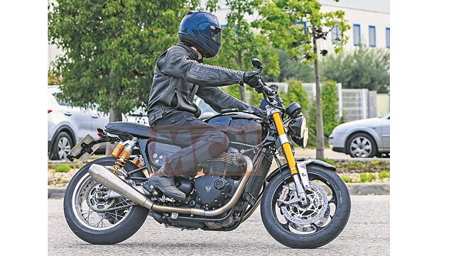 Triumph Speed Twin spotted testing