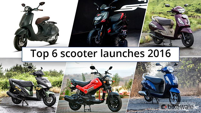 Top 6 scooter launches of 2016 Front Three-Quarter