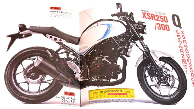 Yamaha XSR300 looks like a modern-day RD350