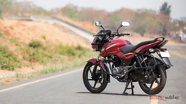 Bajaj Pulsar 150 DTS-i Rear Three-Quarter Bajaj Pulsar 150 DTS-i Rear Three-Quarter