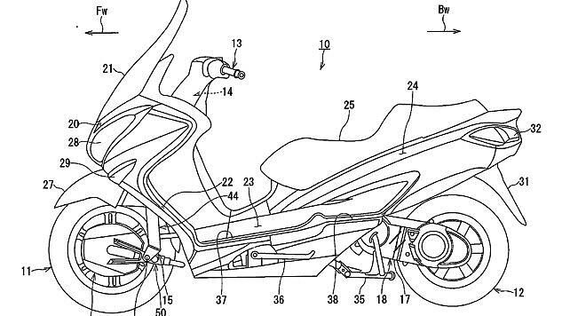 Suzuki patents 2WD scooter