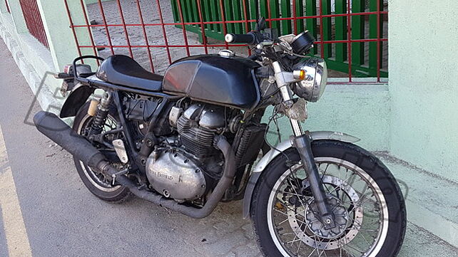 Royal Enfield Continental GT 750 spied on test in India