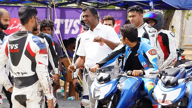 TVS Young Media Racer Program – The Racing School - BikeWale