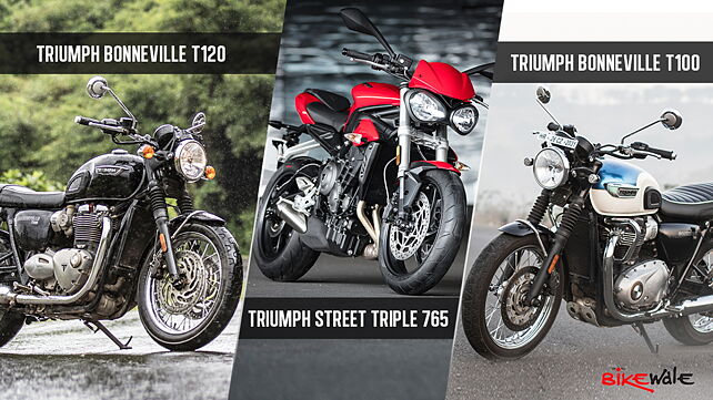 Sibling rivalry: Triumph Street Triple 765 vs Bonneville T100 vs Bonneville T120