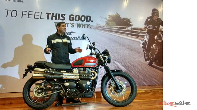 Triumph Street Scrambler launched at Rs 8.10 lakhs