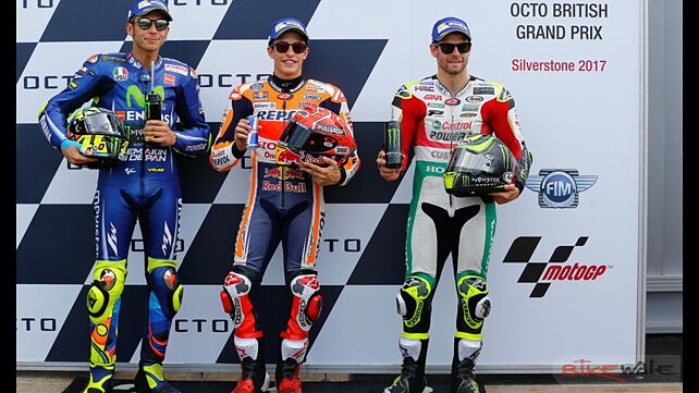 MotoGP Silverstone: Marquez on pole but Rossi right behind