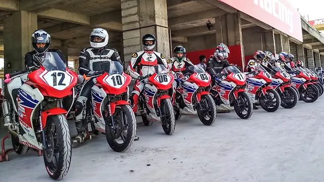 From dirt trails to a race track: At the Honda Racing Training