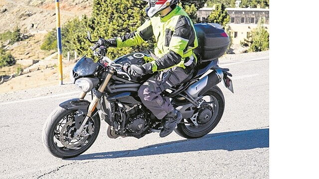 2018 Triumph Speed Triple spotted testing