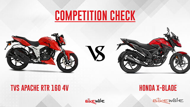 TVS Apache RTR 160 4V vs Honda X-Blade: Competition Check