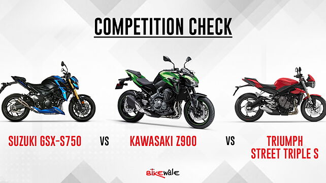 Suzuki GSX-S750 vs Kawasaki Z900 vs Triumph Street Triple S - Competition Check