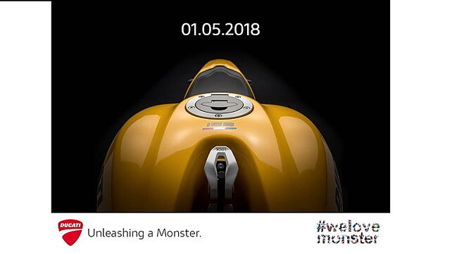 2018 Ducati Monster 821 to be launched on 1 May