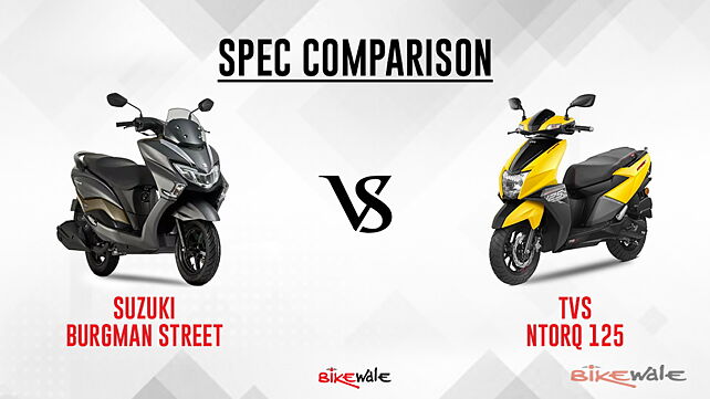 Suzuki Burgman Street vs TVS Ntorq 125: Spec Comparison